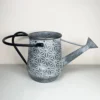 Darthome Limited Galvanised Zinc Metal Embossed Daisy Watering Can Planter 41cm