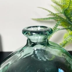 Darthome Limited Recycled Glass Clear Bubble Vase -Darthome Limited IMG E6976