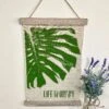 Darthome Limited Fabric Palm Leaf Hanging Plaque