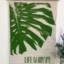 Darthome Limited Fabric Palm Leaf Hanging Plaque -Darthome Limited IMG E7012 edited162