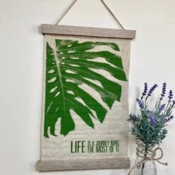 Darthome Limited Fabric Palm Leaf Hanging Plaque -Darthome Limited IMG E7015 edited165