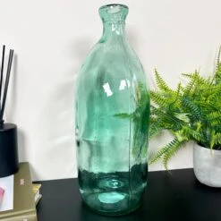 Darthome Limited Recycled Glass Tall Bottle Vase -Darthome Limited IMG E7029