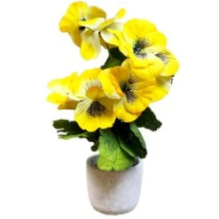 Darthome Limited Artificial Yellow Pansy In Pot 7 Darthome Limited Artificial Yellow Pansy In Pot -Darthome Limited IMG E7056 edited202copy