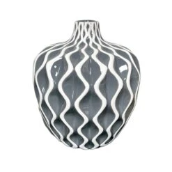 Darthome Limited Grey Wave Pattern Serenity Vase -Darthome Limited IMG E7056copy