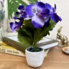 Darthome Limited Artificial Purple Pansy In Pot