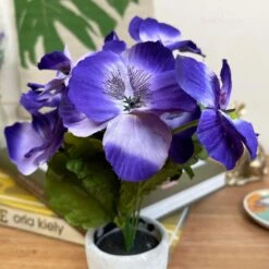 Darthome Limited Artificial Purple Pansy In Pot -Darthome Limited IMG E7060 edited206