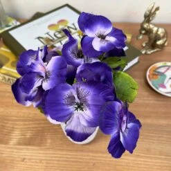Darthome Limited Artificial Purple Pansy In Pot -Darthome Limited IMG E7061 edited207