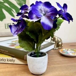 Darthome Limited Artificial Purple Pansy In Pot -Darthome Limited IMG E7062 edited208