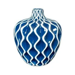 Darthome Limited Blue Wave Pattern Serenity Vase -Darthome Limited IMG E7068copy