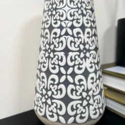 Darthome Limited Grey Embossed Oval Serenity Vase -Darthome Limited IMG E7076