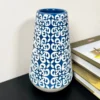 Darthome Limited Blue Embossed Oval Serenity Vase