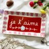 Darthome Limited Stoneware Red Je T'aime Trinket Dish