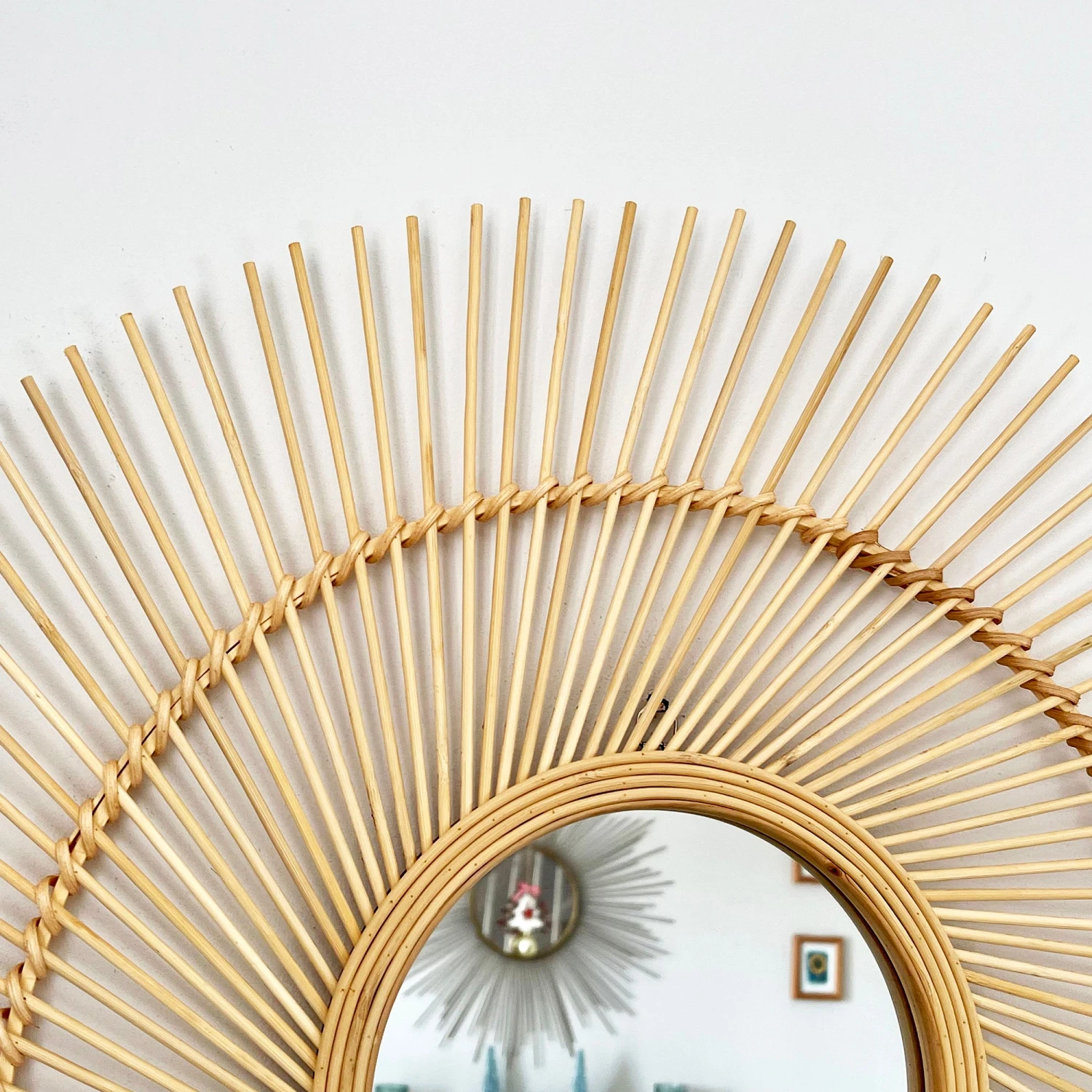 Darthome Limited 63cm Round Bamboo Mirror 4 Darthome Limited 63cm Round Bamboo Mirror - Image 4