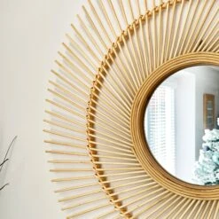 Darthome Limited 63cm Round Bamboo Mirror 9 Darthome Limited 63cm Round Bamboo Mirror -Darthome Limited IMG E7275