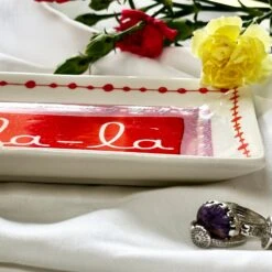 Darthome Limited Stoneware Red Oh La La Trinket Dish -Darthome Limited IMG E7283 46a0ba01 9986 44dc 9818 e5f6209a6569