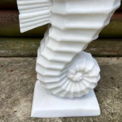 Darthome Limited White Seahorse Garden Ornament - Marble Resin 10 Darthome Limited White Seahorse Garden Ornament - Marble Resin -Darthome Limited IMG E7308 editedBW