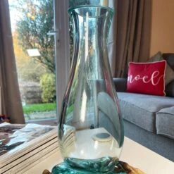 Darthome Limited 33cm Molten Glass Vase On Driftwood Stand -Darthome Limited IMG E7331