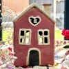 Darthome Limited Pink Heart House Candle Holder