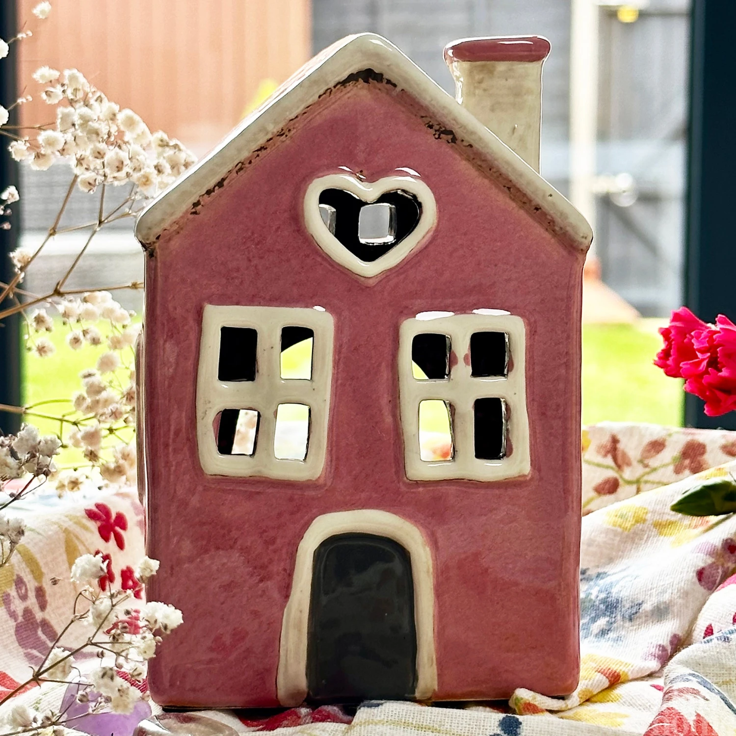 Darthome Limited Pink Heart House Candle Holder 1 Darthome Limited Pink Heart House Candle Holder