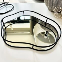 Darthome Limited Black Pebble Mirror Tray - Style A -Darthome Limited IMG E7391 286efd55 3daa 4c7a a189 25174b1278e0