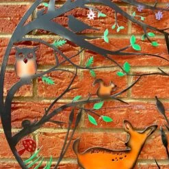 Darthome Limited Woodland Wildlife Metal Wall Art - Coloured Finish -Darthome Limited IMG E7402 editedF