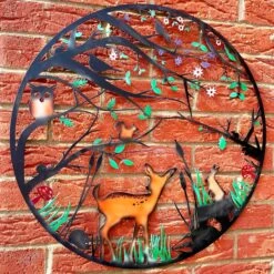 Darthome Limited Woodland Wildlife Metal Wall Art - Coloured Finish