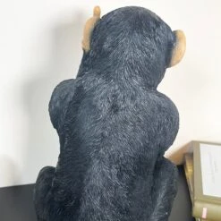 Darthome Limited Black Up Yours Monkey Ornament 21x30x20cm -Darthome Limited IMG E7411