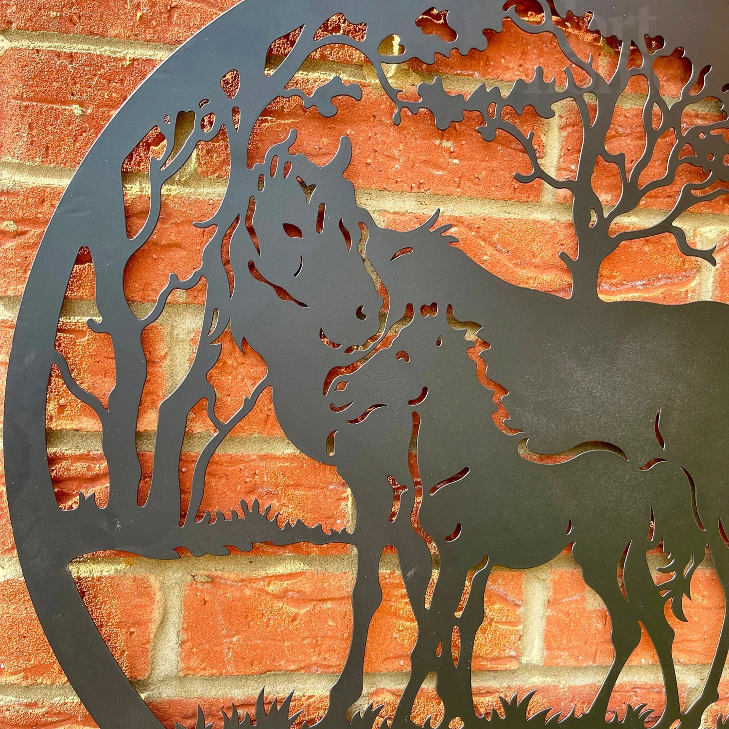 Darthome Limited Horse And Foal Silhouette Metal Wall Art 60cm 5 Darthome Limited Horse And Foal Silhouette Metal Wall Art 60cm - Image 5