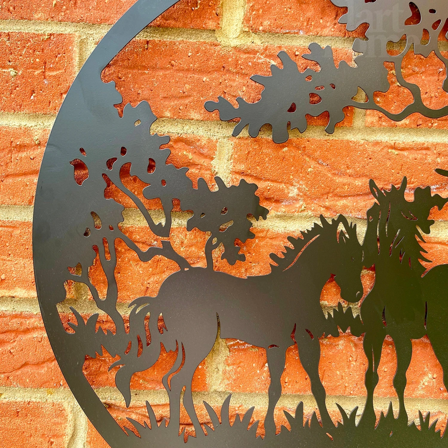 Darthome Limited Horse Pair Silhouette Metal Wall Art 50cm 3 Darthome Limited Horse Pair Silhouette Metal Wall Art 50cm - Image 3