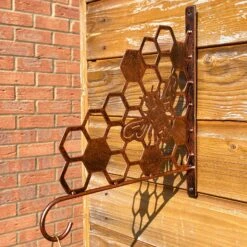 Darthome Limited Bumble Bee Steel Hanging Basket Bracket - Copper