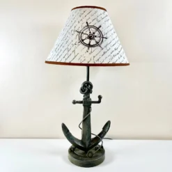 Darthome Limited Black Metal Anchor Nautical Bedside Table Lamp 56cm -Darthome Limited IMG E7488 edited44
