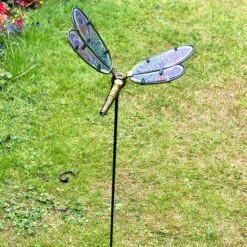 Darthome Limited Blue Glass Dragonfly Garden Stake 68cm 9 Darthome Limited Blue Glass Dragonfly Garden Stake 68cm -Darthome Limited IMG E7593 editedAO