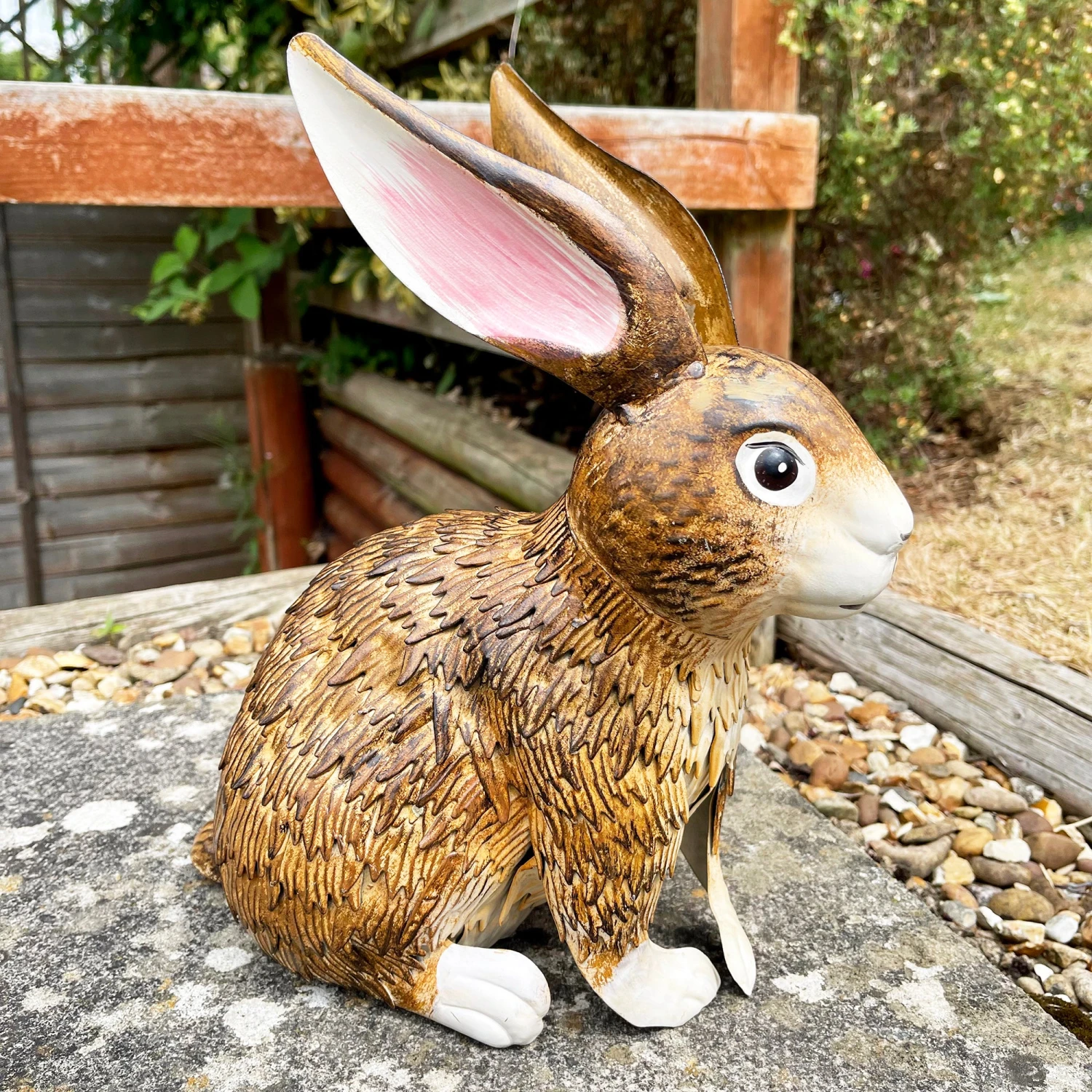 Darthome Limited Brown Metal Rabbit Garden Sculpture 1 Darthome Limited Brown Metal Rabbit Garden Sculpture