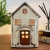 Darthome Limited Cream Village House Candle Holder