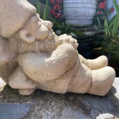 Darthome Limited Stone Sleeping Gnome Garden Ornament -Darthome Limited IMG E7659 editedH