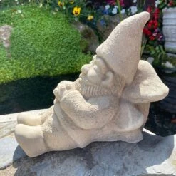 Darthome Limited Stone Sleeping Gnome Garden Ornament -Darthome Limited IMG E7660 editedI