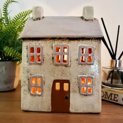 Darthome Limited Cream Cottage House Candle Holder