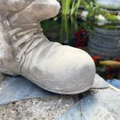 Darthome Limited Stone Cat In Boot Garden Ornament -Darthome Limited IMG E7669 editedQ