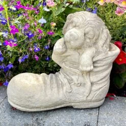 Darthome Limited Stone Dog In Boot Garden Ornament -Darthome Limited IMG E7678 editedZ