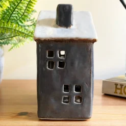 Darthome Limited Blue Ceramic Town House Candle Holder -Darthome Limited IMG E7711 scaled