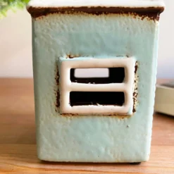 Darthome Limited Ceramic Blue House Tealight Holder -Darthome Limited IMG E7718 scaled