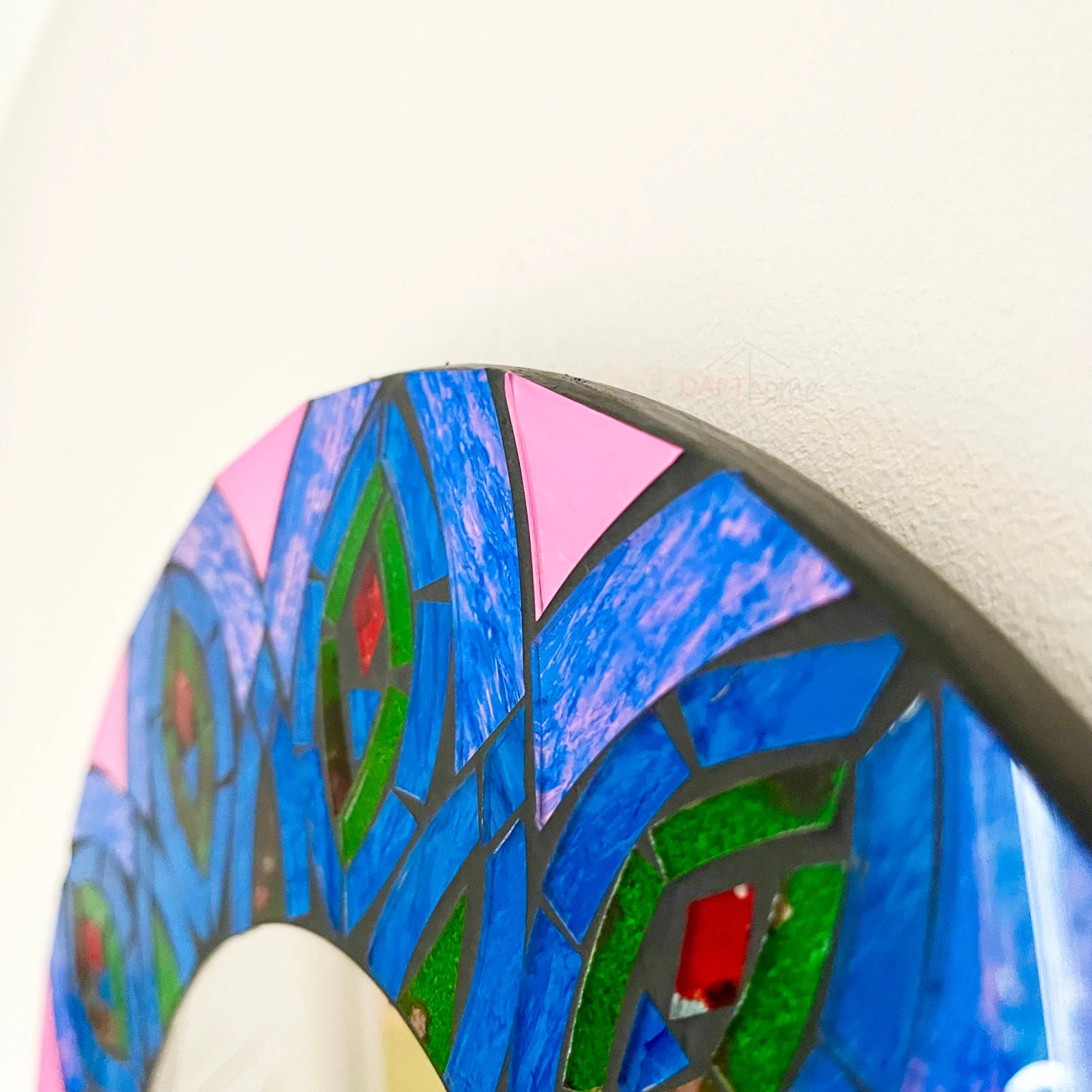 Darthome Limited Peacock Feather Mosaic Wall Mirror 30cm 3 Darthome Limited Peacock Feather Mosaic Wall Mirror 30cm - Image 3