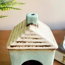 Darthome Limited Ceramic Blue House Tealight Holder -Darthome Limited IMG E7720 scaled