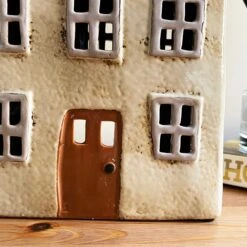 Darthome Limited Cream Cottage House Candle Holder -Darthome Limited IMG E7722