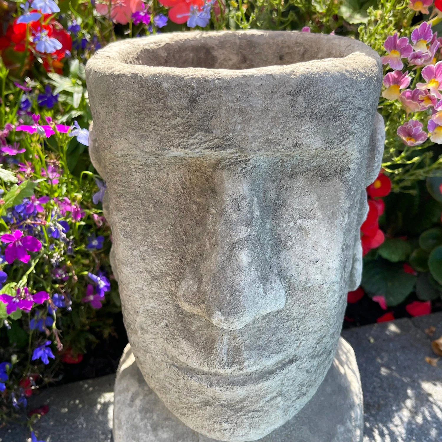Darthome Limited Stone Easter Island Head Planter 3 Darthome Limited Stone Easter Island Head Planter - Image 3