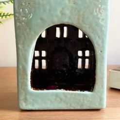 Darthome Limited Tall Blue House Tea Light Holder -Darthome Limited IMG E7741 scaled