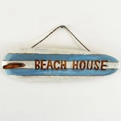 Darthome Limited Hanging Beach House Surfboard Sign