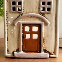 Darthome Limited Cream Village House Candle Holder -Darthome Limited IMG E7768