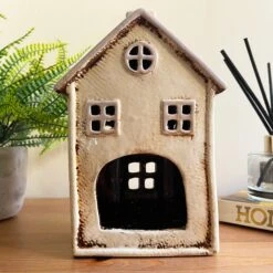 Darthome Limited Cream Village House Candle Holder -Darthome Limited IMG E7772