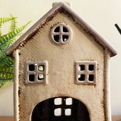 Darthome Limited Cream Village House Candle Holder -Darthome Limited IMG E7774